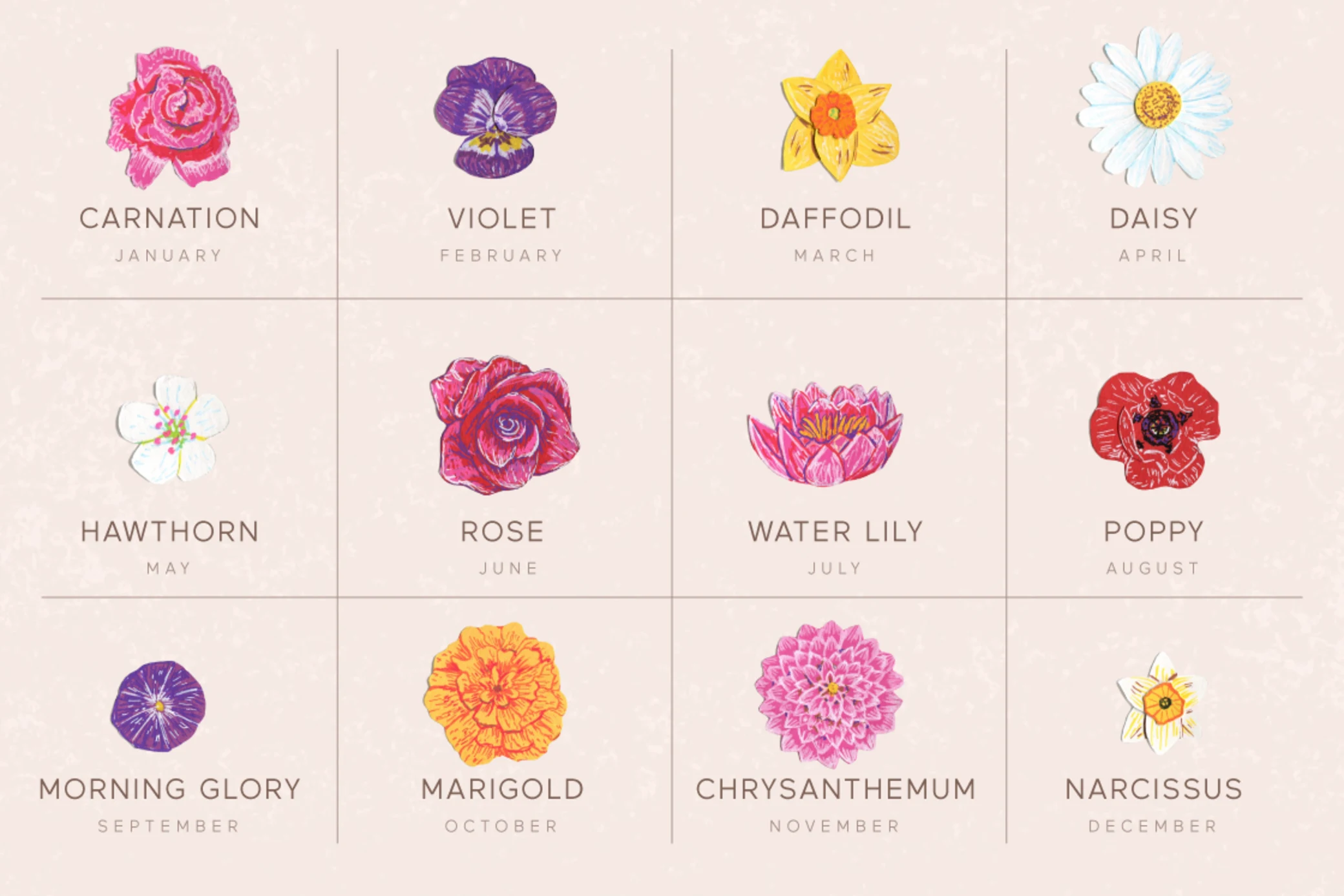 Do you know what your birth flowers are?